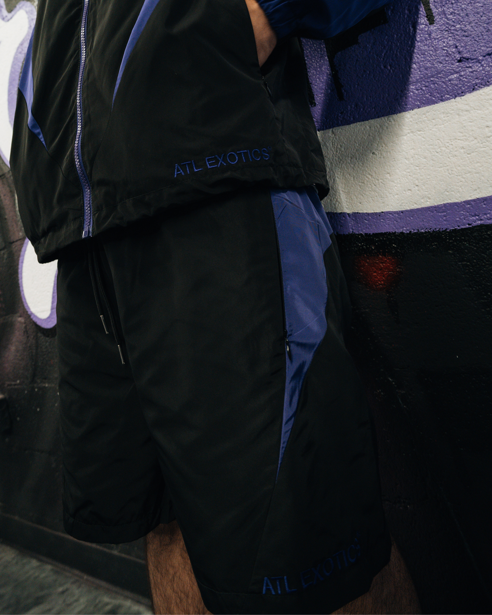 ATL EXOTICS WINDBREAKER SET [BLACK/PURPLE]