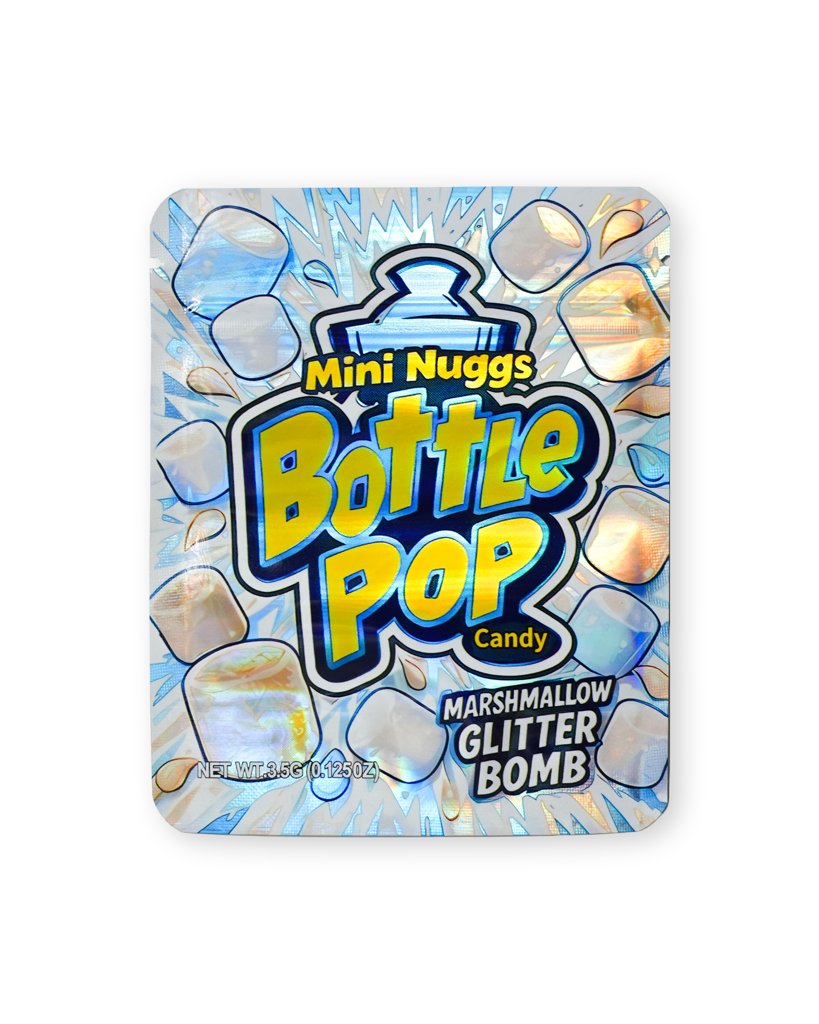 BOTTLE POP CANDY MARSHMALLOW GLITTER BOMB BAG [3.5G]