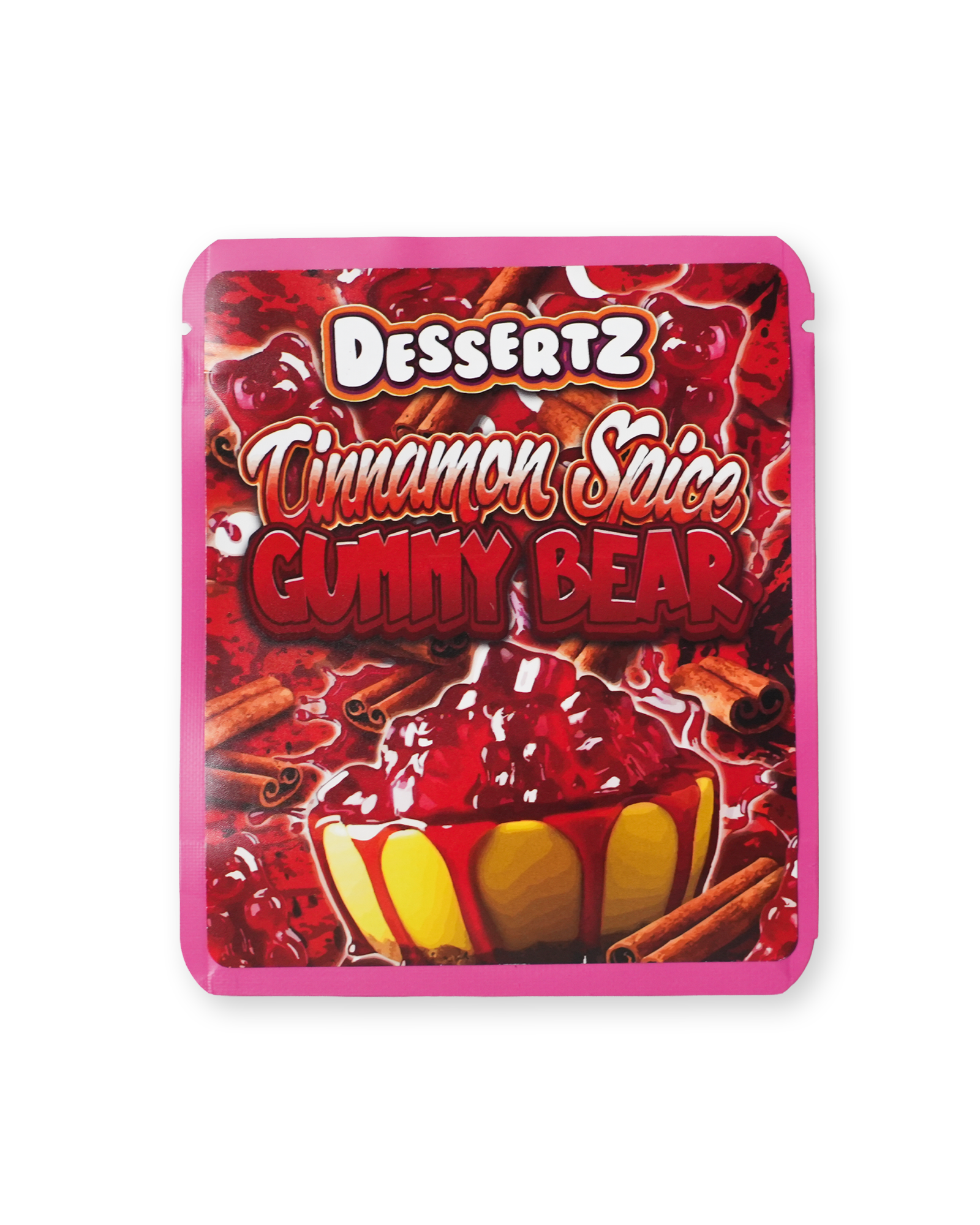DESSERTZ CINNAMON SPICE GUMMY BEAR STICKER BAG [3.5G]