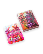 FLAWLESS FLAVAS STRAWBERRY SHORTCAKE DECORATIVE STORAGE STICKER BAG+BOX [3.5G]