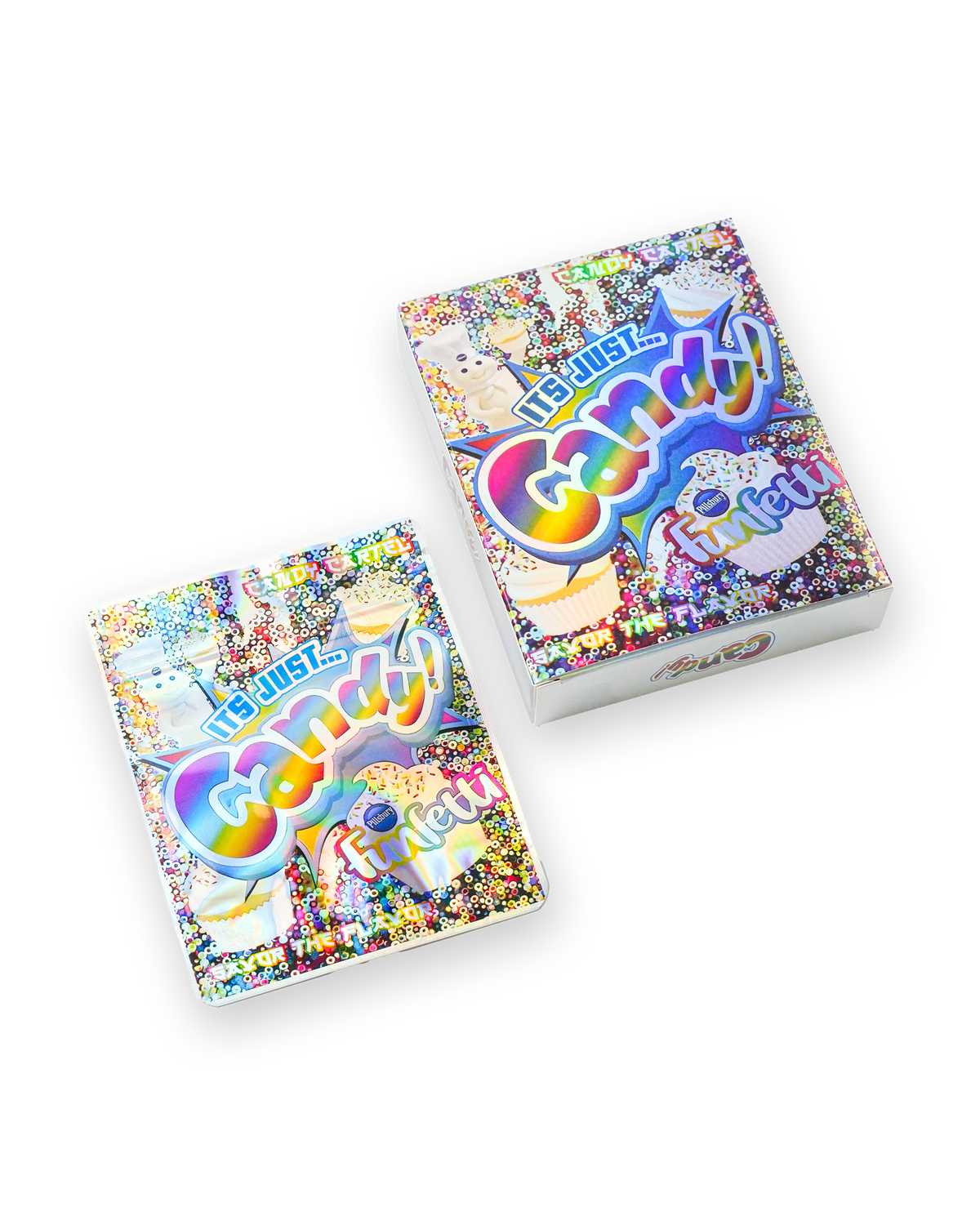 ITS JUST CANDY FUNFETTI DECORATIVE STORAGE STICKER BAG+BOX [3.5G]