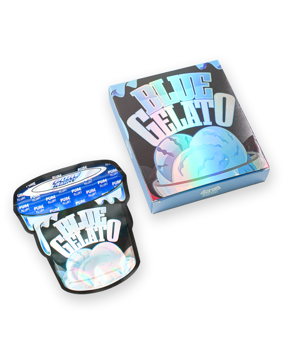 PURE BLUE GELATO DECORATIVE STORAGE STICKER BAG+BOX [3.5G]
