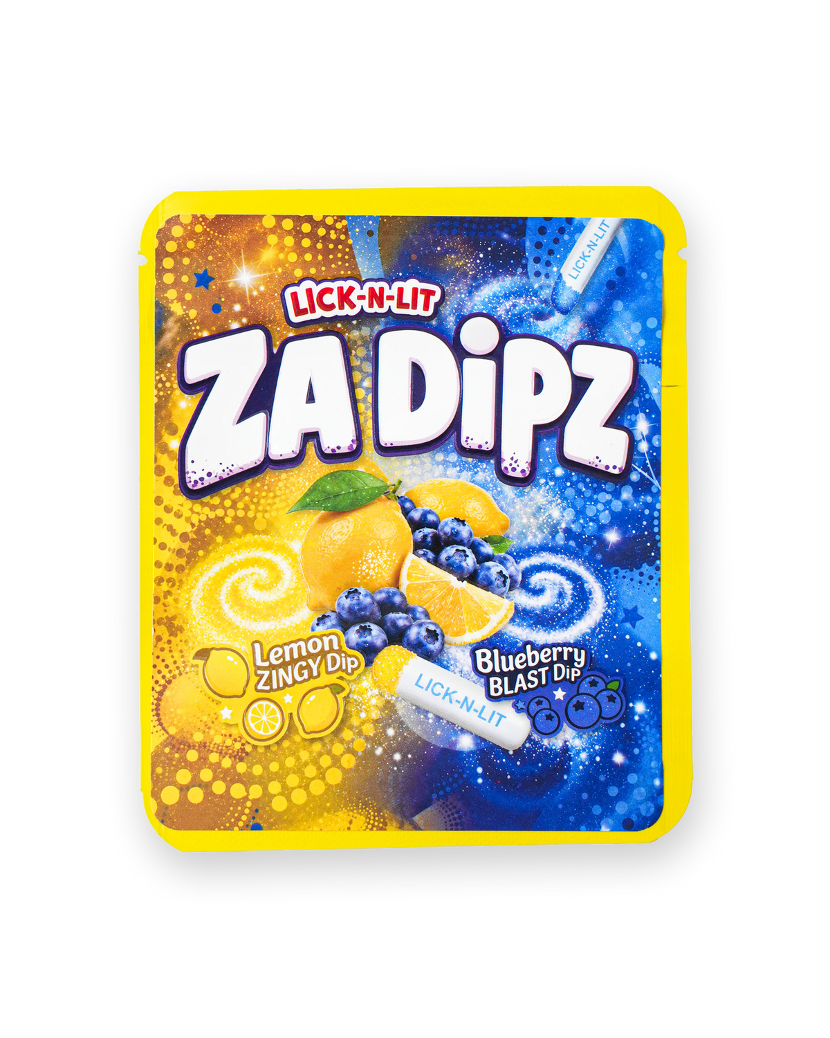 ZA DIPZ LEMON BLUEBERRY DECORATIVE STORAGE STICKER BAG [3.5G]