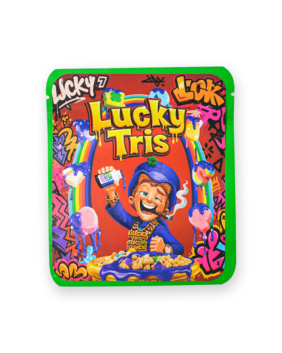 LUCKY TRIS DECORATIVE STORAGE STICKER BAG [3.5G]