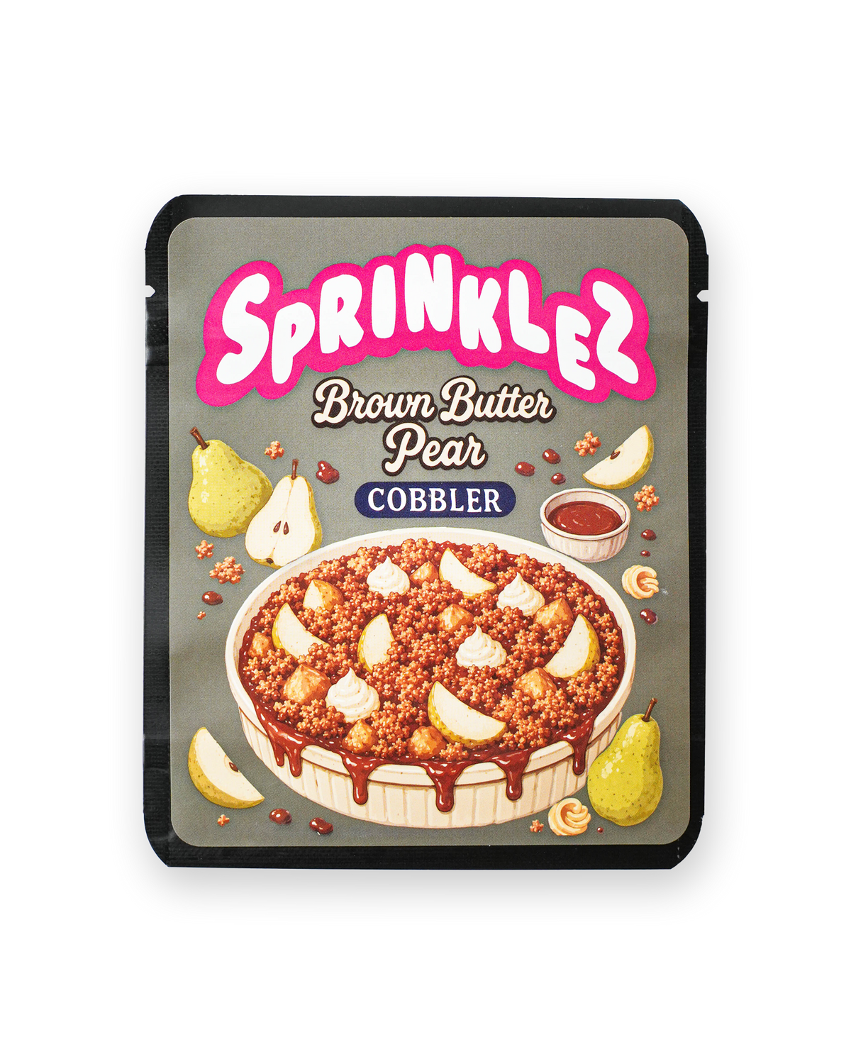 SPRINKLEZ BROWN COBBLER DECORATIVE STORAGE STICKER BAG [3.5G]