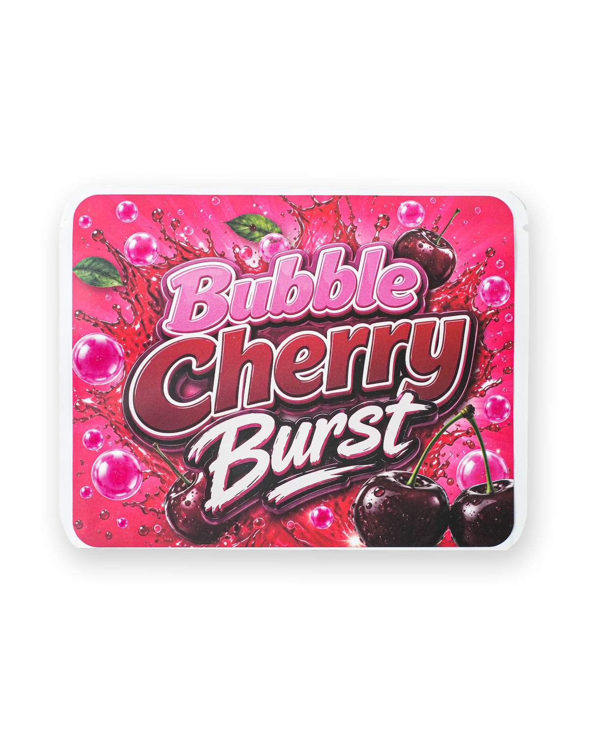 BUBBLE CHERRY BURST DECORATIVE STORAGE STICKER BAG [3.5G]