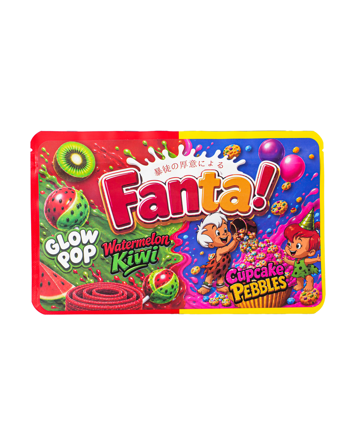 FANTA GLOW POP DECORATIVE STORAGE STICKER BAG [3.5G EACH SIDE]