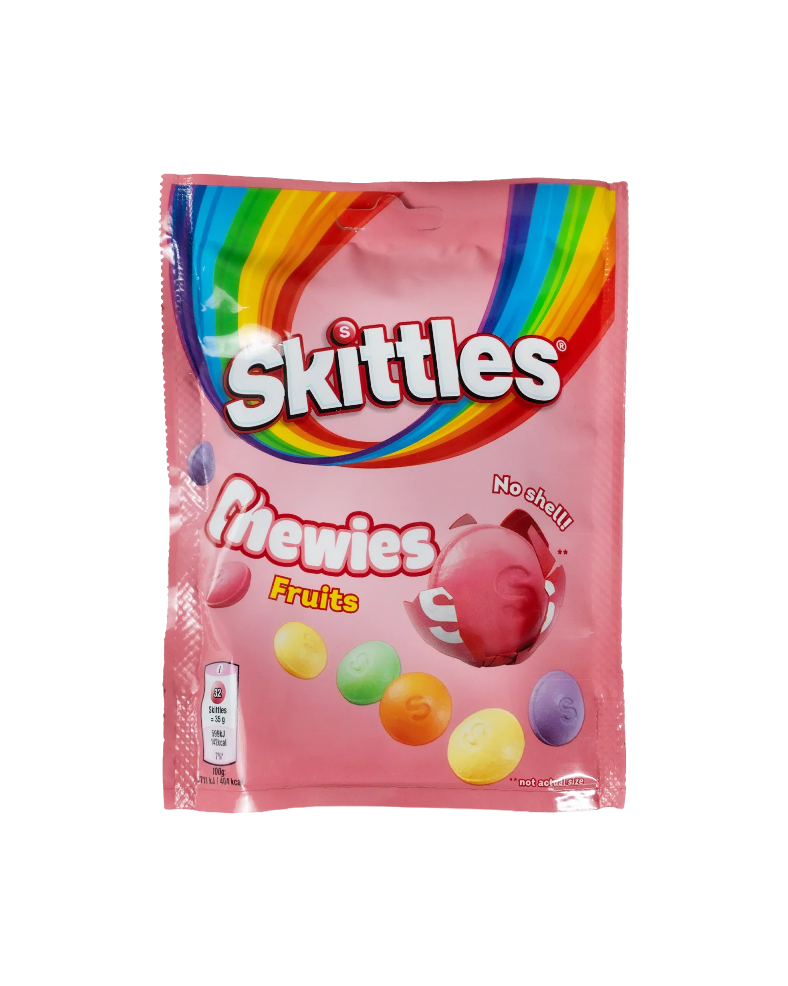 SKITTLES CHEWIES FRUITS NO SHELL