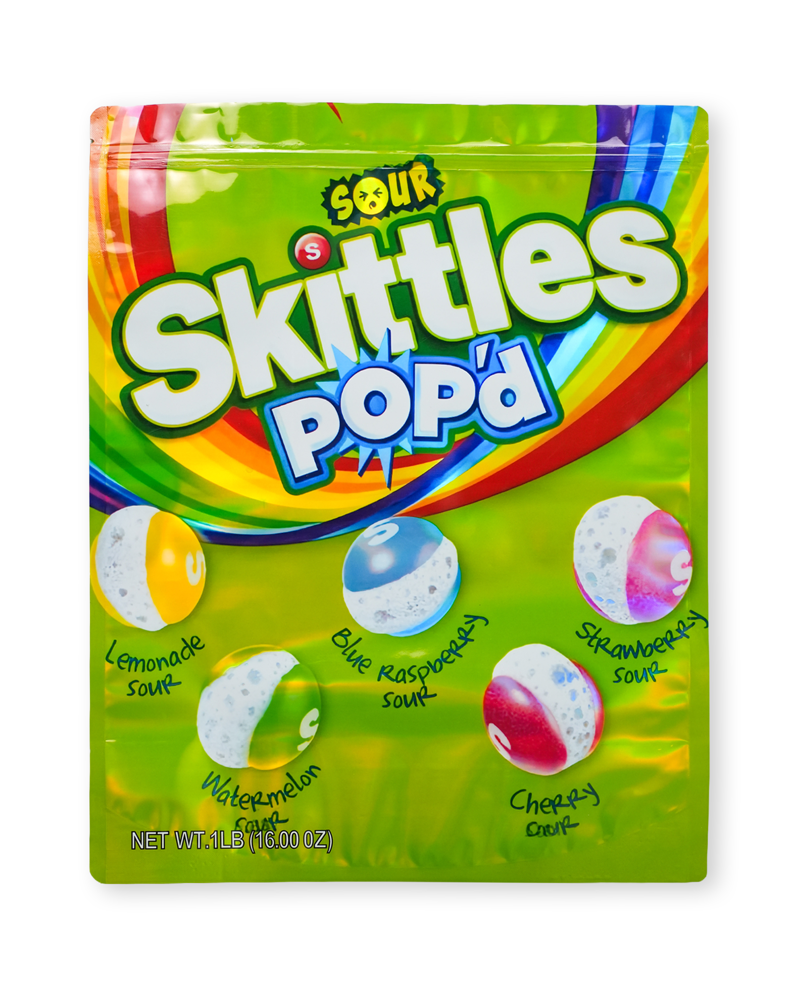 SOUR SKITTLES POP'D BAG [1LB]