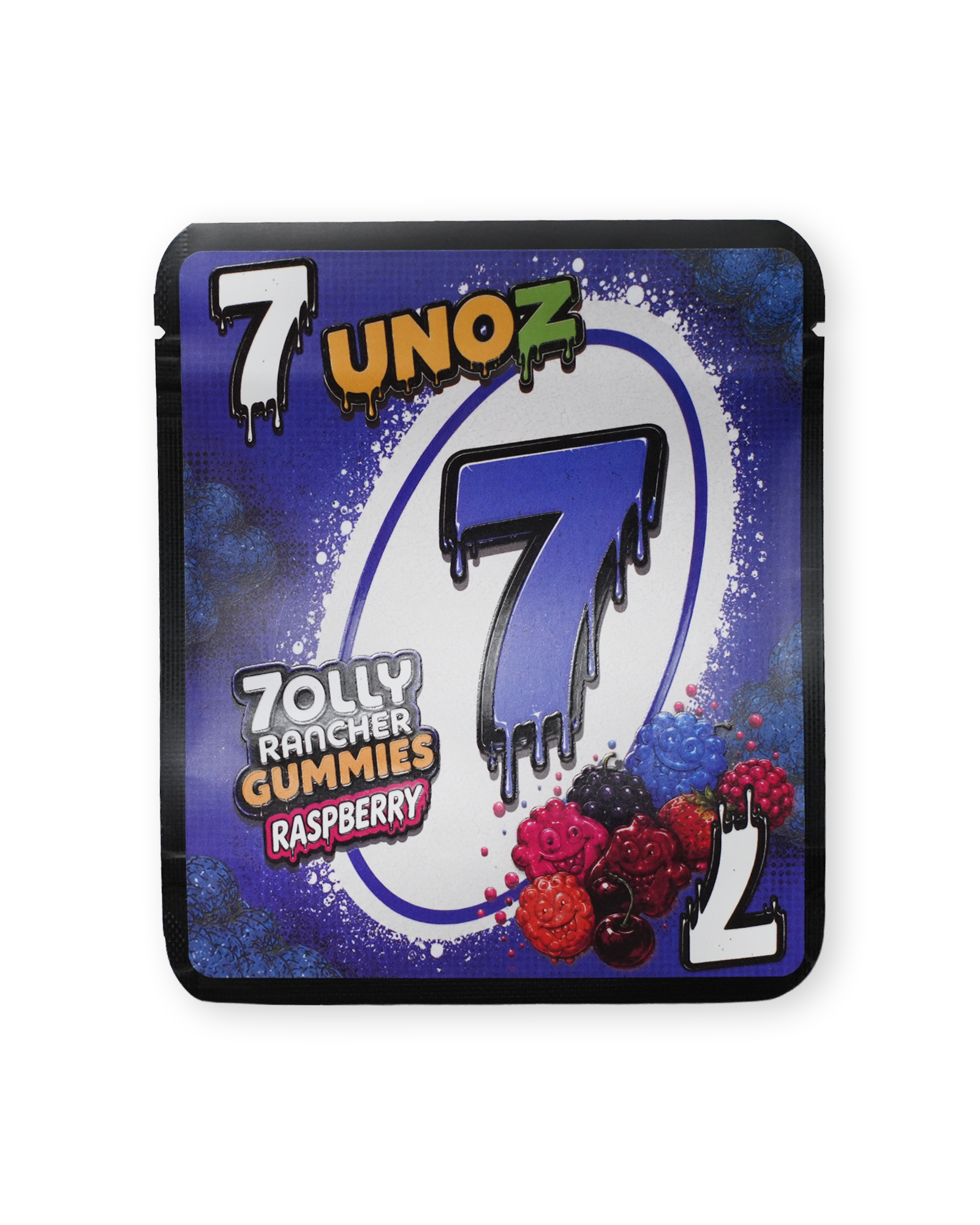 UNOZ 7OLLY RANCHER GUMMIES RASPBERRY STICKER BAG [3.5G]