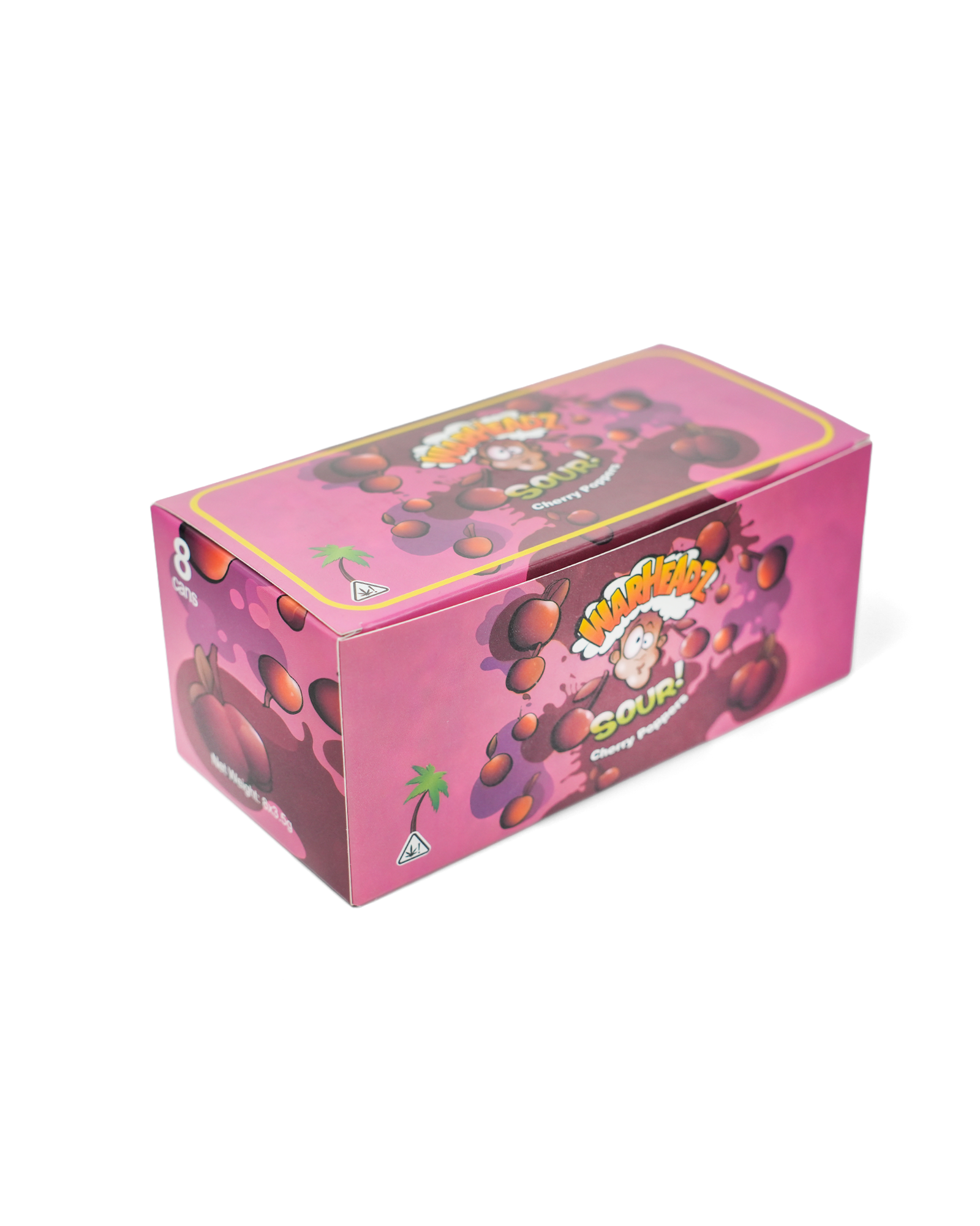 WARHEADZ SOUR CHERRY POPPERS CAN [3.5G]