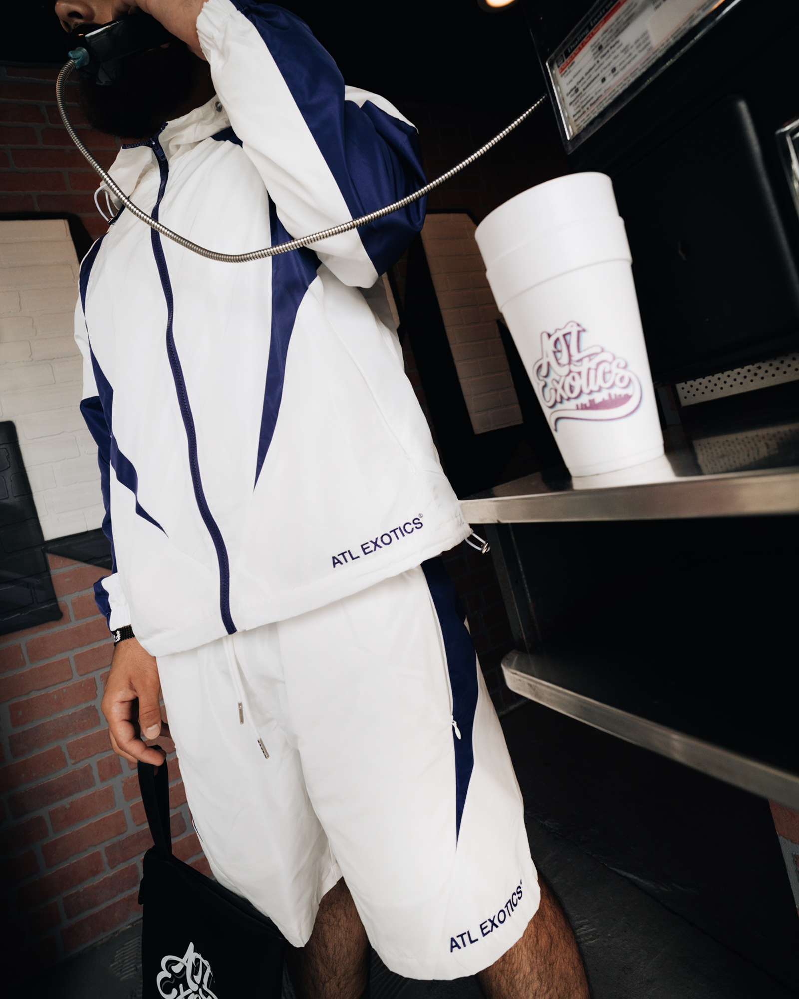 ATL EXOTICS WINDBREAKER SET [WHITE/PURPLE]