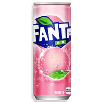 Fanta White Peach Soda Can (Japan)